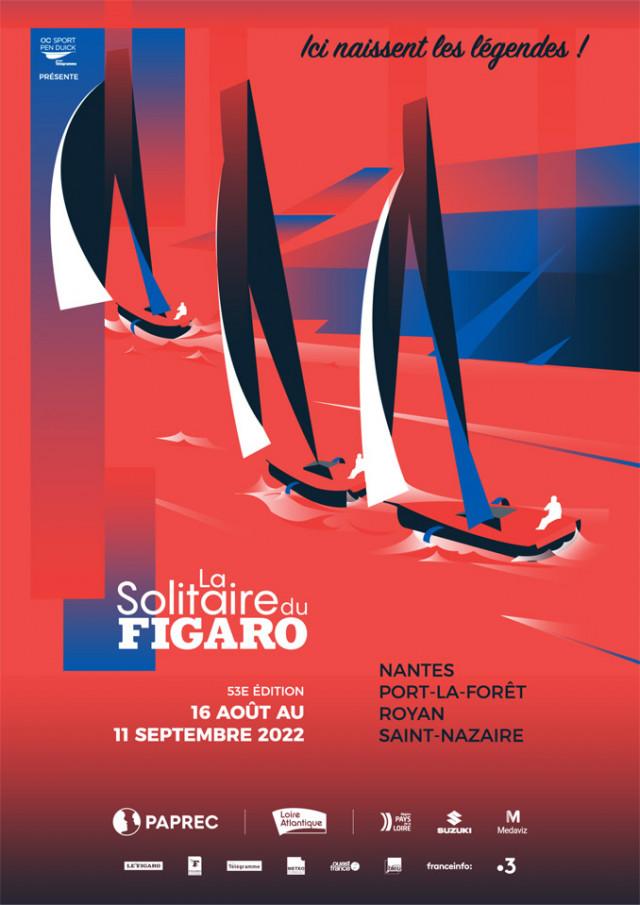 Affiche Solitaire du Figaro 2022