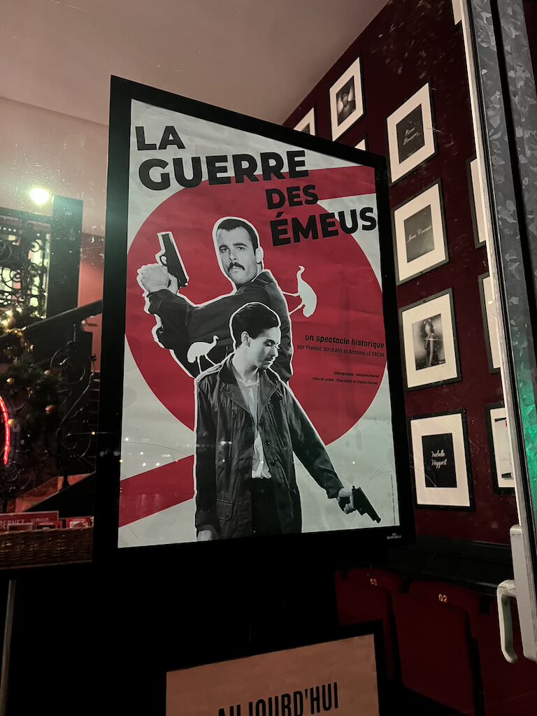 Pièce la guerre des émeus