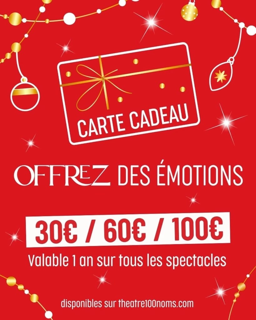 Carte Cadeau Théâtre 100 Noms Nantes