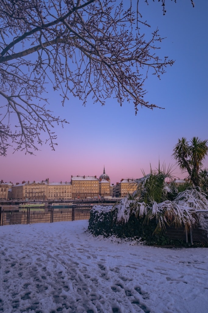 Nantes sous la neige