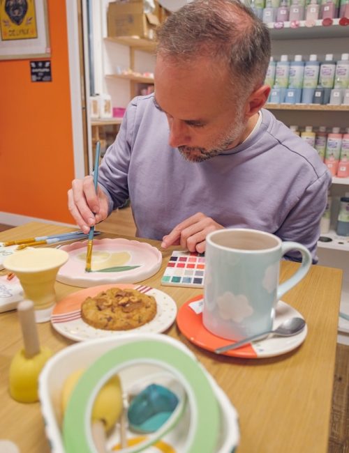 peinture sur céramique cafecito
